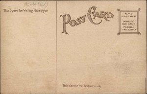 Cheating Wife Classic Car Letter to Hubby Marriage Comic c1910 Postcard