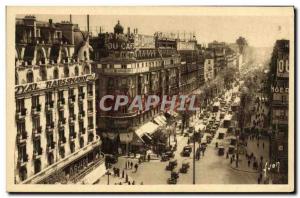 Old Postcard Paris Strolling Carrefour Richelieu Drouot Montmartre Boulevard ...