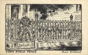 Corn Fence, Royal Street - New Orleans, Louisiana LA  