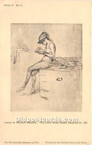 The Little Nude Model Reading Nude Postcard The Little Nude Model Reading Nud...