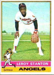 1976 Topps Baseball Card Leroy Stanton California Angels sk13415