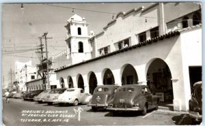 RPPC  TIJUANA, MEXICO   Rodriguez Buildings FOREIGN CLUB SQUARE  MF  Postcard 