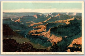 Vtg Arizona AZ Mojave Point Sunset Grand Canyon National Park Postcard