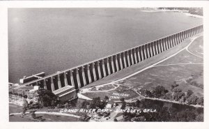 Oklahoma Langley The Grand River DamDam Real Photo