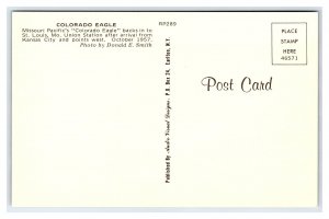 Missouri Pacific The Colorado Eagle St. Louis MO Station Postcard Railroad Train