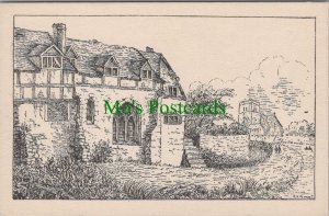 Shropshire Postcard - Shrewsbury, Grey Friary. Artist M.K.Forrest RS36337