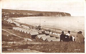 uk12440 parade and sands swanage real photo uk