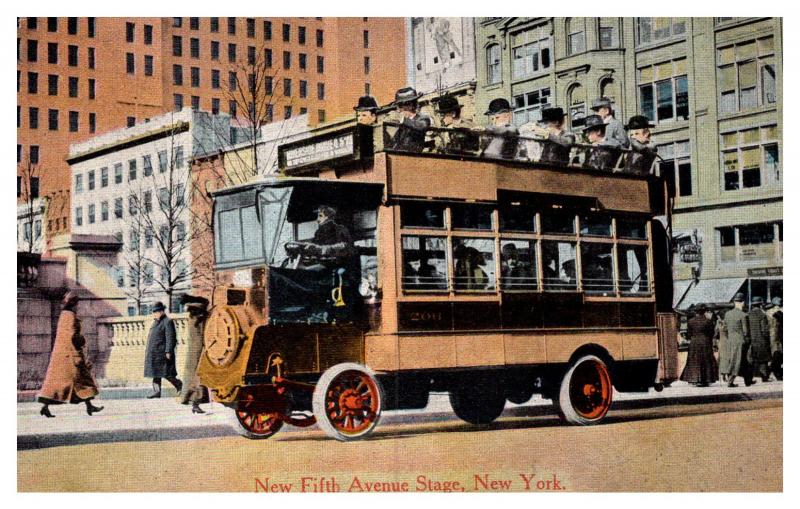 New York  City , new Fifth Avenue Stage , Tourist Car