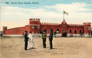 Fuerte Tijuana Mexico Fort c1916 I.L. Eno Postcard G44