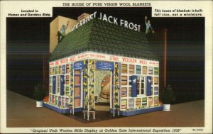 1939 Golden Gate Expo Jack Frost Utah Woolen Mills Blankets Colorful Linen PC