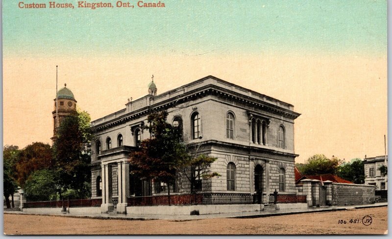 Custom House Kingston Ontario Canada Postcard
