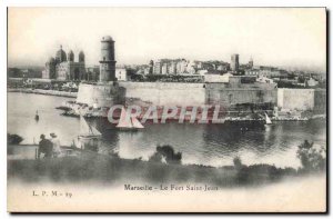 Postcard Old Marseille Fort St John