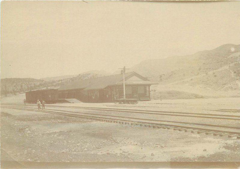 c1910 Hayden Gila Arizona Railroad Depot RPPC Real  Photo