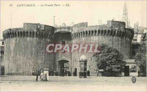 Postcard Old Saint Malo La Grande Porte