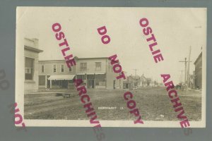 Rembrandt IOWA RPPC 1909 MAIN STREET nr Storm Lake Sioux Rapids Cherokee Alta #2