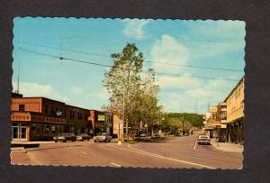 QC Quebec Center Town Rexall Drug  Baie Comeau Canada Carte Postale Postcard