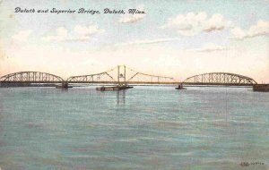 Duluth Superior Bridges postcard Duluth Minnesota 1910c postcard