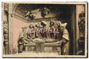 Old Postcard Rodez Cathedrale Interieur the Sepulcher