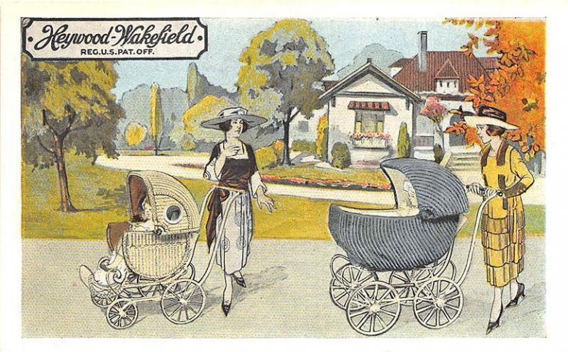 Geneva NY Heywood-Wakefield Baby Carriages Curt Teich Linen Postcard