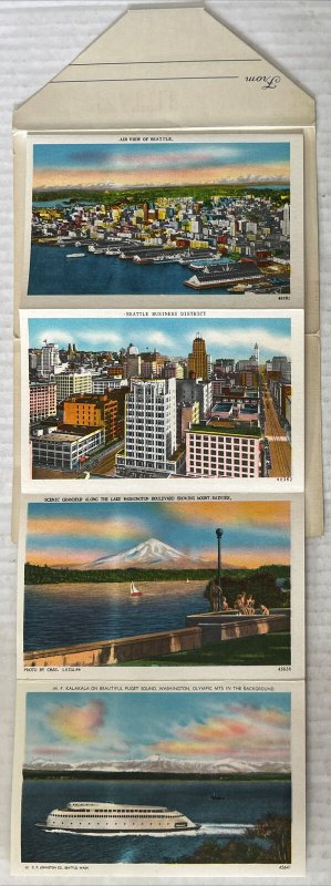 Seattle Washington 18 Postcard Souvenir Folder