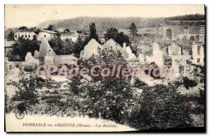 Postcard Ancient Ruins Dombasle-en-Argonne