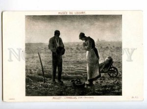 245738 L'Angelus PRAY on Field by MILLET Vintage postcard