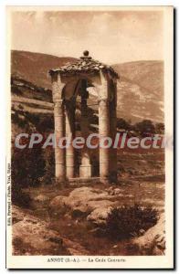 Postcard Old Annot B A Cross Covered