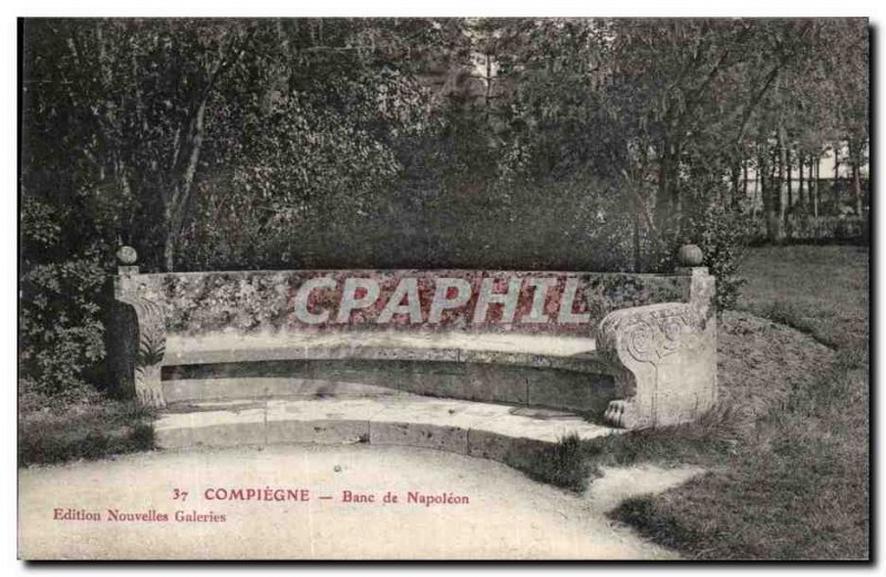 Old Postcard Compiegne Bench Napoleon