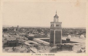 Tunisia Tunis mosque general view vintage postcard