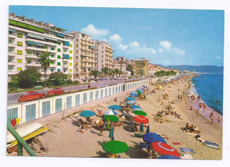 Loano Italy The Shore Beach Riviera delle Palme Postcard