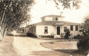 Liberty ME Georges Lake Liberty Inn Real Photo Postcard