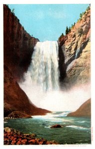 Yellowstone National Park, J.E. Haynes , Great Falls from Below