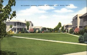 Waco Texas TX McCloskey General Hospital Streaming Unit Vintage Postcard