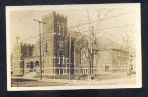 RPPC PORT AUSTIN MICHIGAN METHODIST CHURCH VINTAGE REAL PHOTO POSTCARD