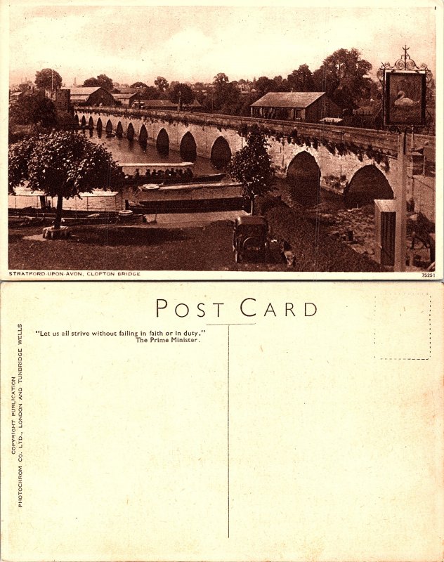 Stratford upon Avon - Warwickshire - Clopton Bridge
  