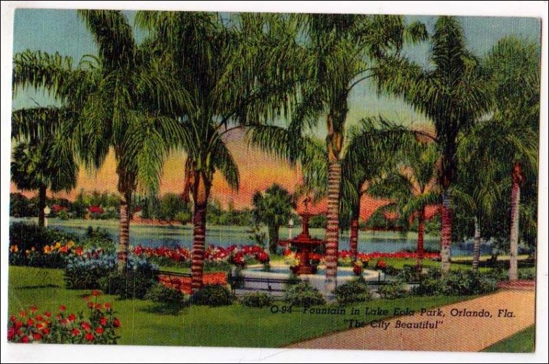 FL - Fountain in Lake Eola Park, Orlando