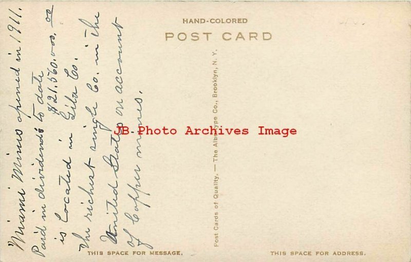 AZ, Miami, Arizona, Copper Mining Co Concentrator, Mine, Albertype