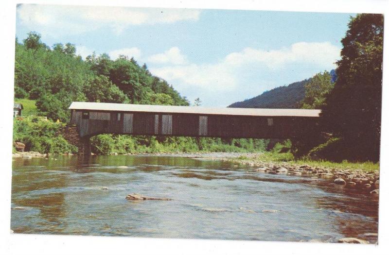 Covered Bridge Postcard Pennsylvania Forksville PA Loyalsock