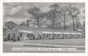 Sheffield Alabama Jack Lee Tourist Motel Vintage Postcard AA26452