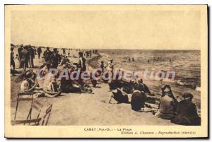 Old Postcard Canet Beach