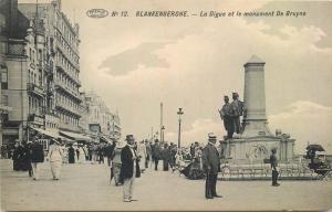 Lot 2 early animated postcards Blankenberghe de Bruyne Monument Belgium