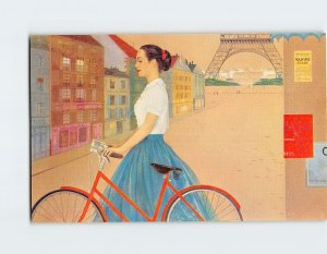 Postcard Zamparelli's Interpretation of Paris Painting by Maric Zamparelli