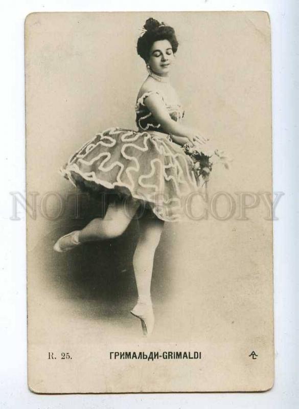 193318 Dance GRIMALDI Italian BALLET DANCER Vintage PHOTO PC