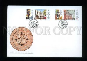 161423 ISLE OF MAN 1990 Post Office Buildings FDC cover