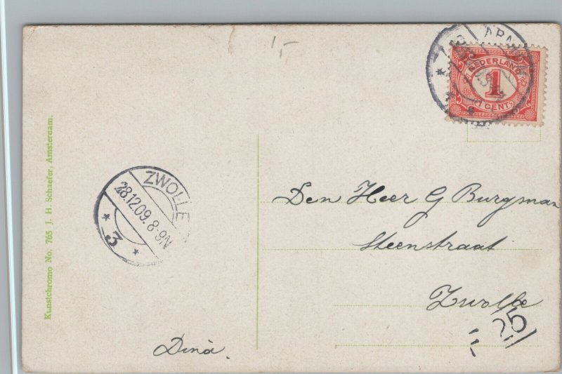 Netherlands Arnhem Velperplein Rijnstraat Vintage Postcard 01.42