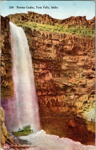 View of Perrine Coulee, Twin Falls ID c1910 Vintage Postcard C48