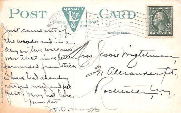 Main Street in Worcester, Massachusetts from Park.