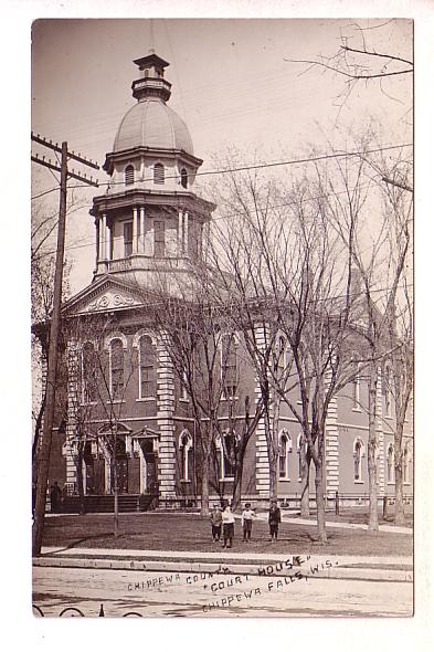 Chippewa County Court House Chippewa Falls Wisconsin Real Photo