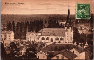 Sweden Katrineholm Kyrkan Vintage Postcard C098