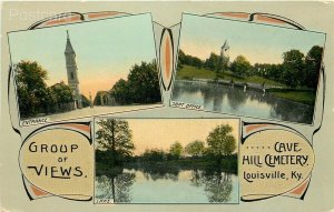 KY, Louisville, Kentucky, Cave Hill Cemetery, Multi View, F.M. Kirby No. A-24192